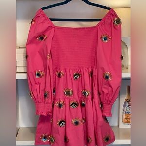 QUEEN OF SPARKLES- Rare Evil Eye Dress- Small Valentines Day Price Drop!